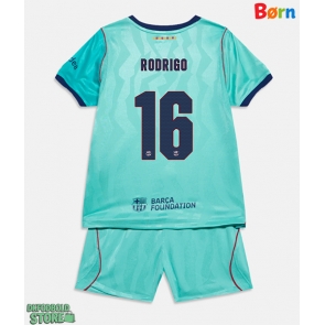 Barcelona Rodri Hernandez #16 Replika Babytøj Tredje sæt Børn 2026-27 Kortærmet (+ Korte bukser)